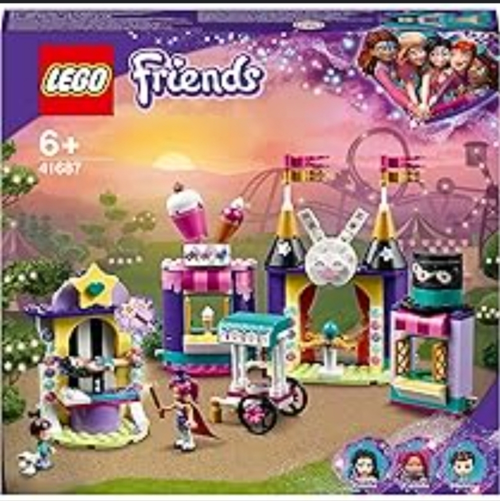 LEGO 41687 Friends Magical Funfair Stalls & Lego Dots Mini Frame